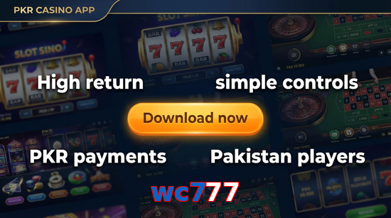 Main screen of Wc777 gamedownload page for PK players